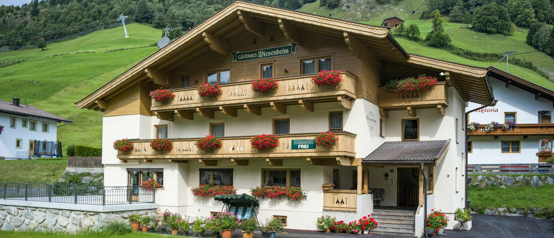 Gästehaus Wiesenheim in Gerlos im Sommer